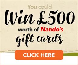 PrizeJoy - Win £500 of Nandos Gift Cards CPA offer